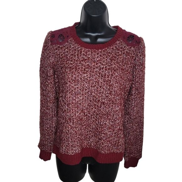 Miss Me chunky lace shoulder sweater size XS - Picture 1 of 7
